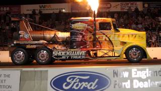 Shockwave Jet Truck from New England Dragway Jet Cars Under the Stars 2014 [upl. by Heer]