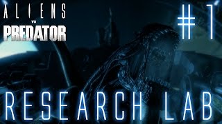 AVP Aliens vs Predator NIGHTMARE Alien Mission 1 Research Lab  Gameplay Walkthrough [upl. by Alvord]