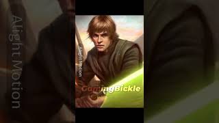 Luke Skywalker vs Starkiller lukeskywalker starkiller [upl. by Kam704]