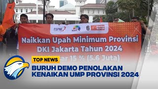 Buruh Demo Tolak UMP 2024 [upl. by Dyraj754]