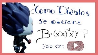 ¿Como diablos se obtiene el estimador Beta en Econometria [upl. by Benilda]