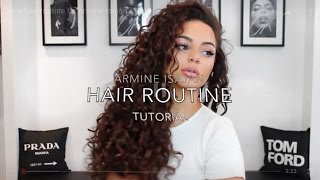 Curly hair routine by Armine Isajan [upl. by Armalla]