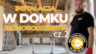 Instalacja w domku jednorodzinnym  czytanie projektu planowanie obwodów montaż puszek CZ2 [upl. by Hsoj]