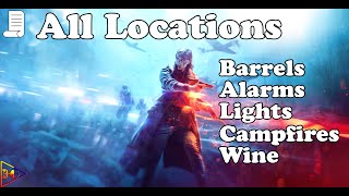 Battlefield V 5  Locations of Barrel Light Wine Fire [upl. by Chemosh350]