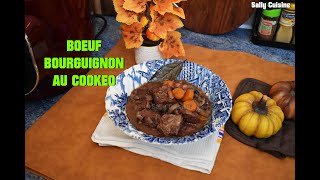 BŒUF BOURGUIGNON AU COOKEO  SALLY CUISINE Épisode 153 [upl. by Newo]