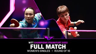 FULL MATCH  Mima ITO vs Nina MITTELHAM  WS R16  WTTFrankfurt 2023 [upl. by Maxma]