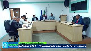 33ª Sessão de 2024  Câmara de Vereadores Saubara  A Serviço do Povo [upl. by Tjaden790]