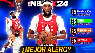 🔴 Como Crear el MEJOR ALERO  Mates en CONTACTO Triples y DEFENSA ¿MEJOR BUILD NBA 2K24 😱 [upl. by Annoyek]