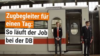 BerufeCheck Deutsche Bahn Ein Tag als Zugbegleiter im ICE  Orange by Handelsblatt [upl. by Kcirtemed]