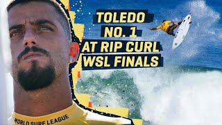 Filipe Toledos Road To The WSL Final 5 How He Captured The 1 Seed At The Rip Curl WSL Finals [upl. by Kcirred]