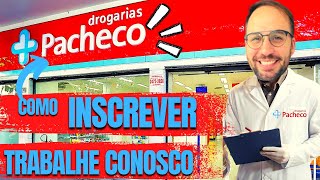 Como Cadastrar seu currículo no Trabalhe Conosco DROGARIA PACHECO [upl. by Sregor]