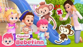 No Más Monos Saltando en la Cama🐵  Canciones Infantiles  Bebefinn en español [upl. by Attenaz]