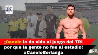 ¡Canelo le da vida al juego del TRI por que la gente no fue al estadio caneloberlanga CortesiaPBC [upl. by Eide]