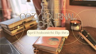 cozy journal chat ✨ april hobonichi flip thru [upl. by Ives]