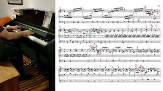 J S Bach  quotWedgequot Fugue in E minor BWV 548ii  Version with my fingering and pedalling details [upl. by Erbma907]