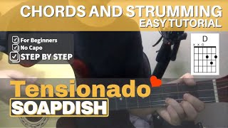 Tensionado  Soapdish  Easy Guitar Chords Tutorial x Guitar Tutorial for Beginners [upl. by Sabir]