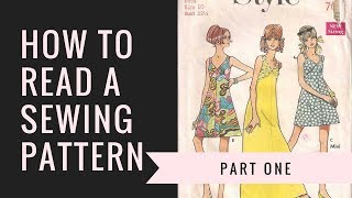 How To Read A Sewing Pattern Part One [upl. by Marv]