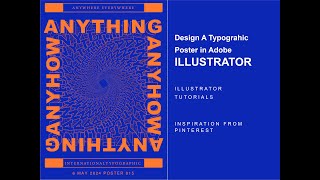 Design a Typographic Poster in Adobe Illustrator 2024 Tutorial [upl. by Hortense]