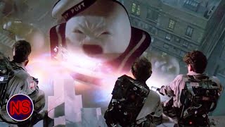 Ghost Busters VS Stay Puft Marshmallow Fight Scene  Ghostbusters 1984  Now Scaring [upl. by Vitkun]