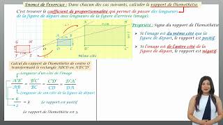 Trouver le rapport dune homothétie Méthode n°1 [upl. by Binny505]