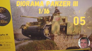 DIORAMA PANZER III 116 PARTIE 5 [upl. by Llorrad]