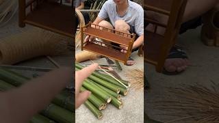 Bamboo weaving will make your life quothigher and higherquotcraftsbamboohandcraftartandcraftbamboo [upl. by Pretrice199]