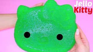 ITS GUMMY DIY  Giant Gummy Hello Kitty  JELLO KITTY Candy amp Sweets Review [upl. by Erastus956]