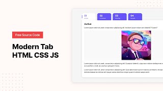 Modern Tab  HTML CSS Javascript [upl. by Karry70]