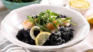 Risotto Negro con Mariscos [upl. by Nlyak156]