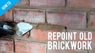 How to repoint old brickwork [upl. by Lavicrep]