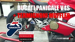 Suara Ducati Panigale V4 Knalpot Racing Termignoni Engine Sound [upl. by Yeltrab543]