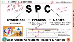 SPC Statistical Process Control [upl. by Ransome]