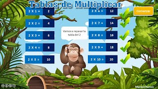 Juego Interactivo PowerPoint Tablas de Multiplicar  Descarga [upl. by Eidolem]