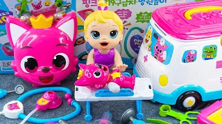 90 Minutes Pinkfong Ambulance Satisfying ASMR  Doctor Toys Unboxing 💞 Lana Unboxing Toys [upl. by Yentyrb322]