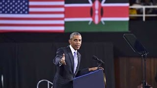 Obama in Kenya President Barack Obamas speech at Kasarani  full [upl. by Nata]