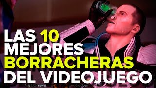 Las 10 MEJORES BORRACHERAS del videojuego [upl. by Hinckley]