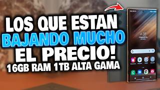 TOP 5 TELÉFONOS DE GAMA ALTA QUE ESTAN BAJANDO MUCHO DE PRECIO EN 2024 🏆 [upl. by Htederem]