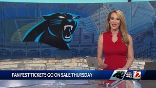 Carolina Panthers Fan Fest tickets go on sale Thursday [upl. by Nimzaj]