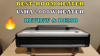 Usha Room Heater  Review amp Demo  Best Portable Room Heater  2020 [upl. by Yadnil689]