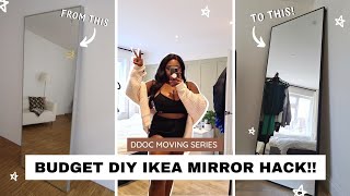 SILVER IKEA HOVET MIRROR TO BLACK  IKEA MIRROR HACK  BUDGET FRIENDLY   EASY   DIY HACK [upl. by Eli]