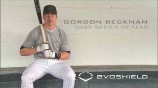 Gordon Beckham and Evoshield Wrist Guards [upl. by Doralyn334]