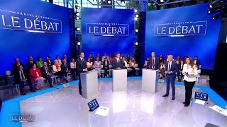 Suivez le débat entre Gabriel Attal Jordan Bardella et Manuel Bompard [upl. by Rolyab]