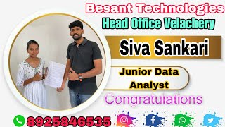 Sivasankari Success Story  Software Engineer in 2024 How  Data Analyst Course tamil in Chennai [upl. by Atilef]