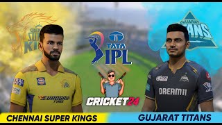 TATA IPL 2024  CSK vs GT T20 Match  Cricket 24 Live [upl. by Johst]