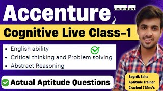 Accenture Cognitive Assessment 2024  Actual Questions Accenture Aptitude Questions amp Answers 2024 [upl. by Areht]