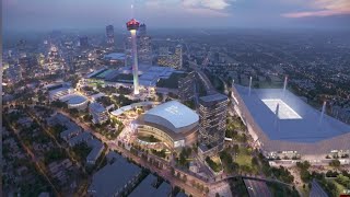 San Antonio unveils conceptual plans for downtown Spurs arena sports amp entertainment district [upl. by Llerot640]