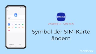 Symbol der SIMKarte ändern  Samsung Android 14  One UI 6 [upl. by Aynekal832]