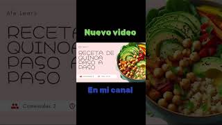 Receta de quinoa cocina quinoa [upl. by Casia]