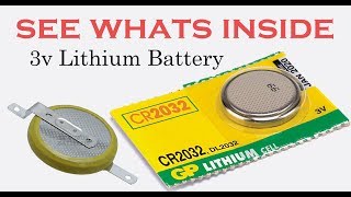 See whats inside 3v Lithium Coin Cell Battery [upl. by Airakaz874]