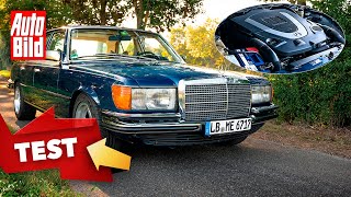 Mercedes 450 SE W 116 Mechatronik  RetroBenz mit modernem 55 LiterV8  Fahrt mit Jan Götze [upl. by Yticilef324]